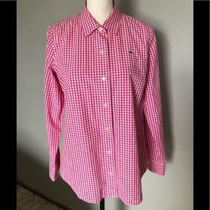 🏝5/$25 Vineyard Vines Preppy Gingham Shirt Size 8